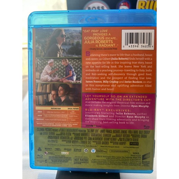 Blu-Ray | Eat Pray Love - Julia Roberts Includes Directors Cut - Picture 2 of 2